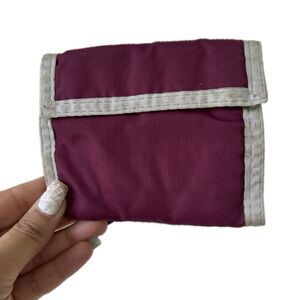 Vintage Nylon Hook Loop Scuba Diving Diver Billfold Trifold Plastic Key Wallet